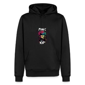 Graffiti Style - Cooles Punk Kind 6 - Männer Premium Bio Hoodie - Schwarz - Vorne - Nico (187cm)