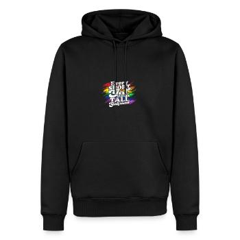 Chaque petite fille a besoin d’une grande petite amie - LGBTQ - Sweat à capuche Premium bio Homme - noir - Devant - Nico (187cm)