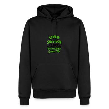 Liver Transplant Survivor Forever grateful to the - Men’s Premium Organic Hoodie - black - Front - Nico (187cm)
