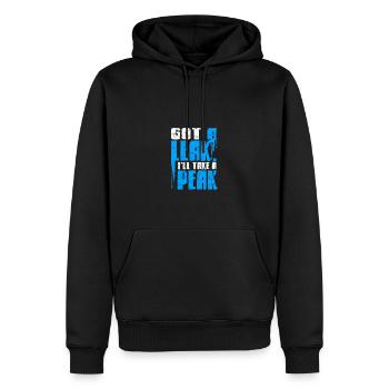 Habe ein Leck Ich nehme einen Peak - Rohre - Männer Premium Bio Hoodie - Schwarz - Vorne - Nico (187cm)