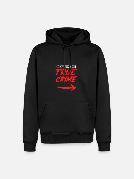 Partner in True Crime Couples - Men’s Premium Organic Hoodie - black