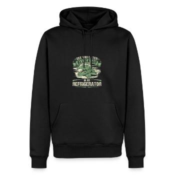 Vintage Gator Hunting, See You Later Alligator - Männer Premium Bio Hoodie - Schwarz - Vorne - Nico (187cm)