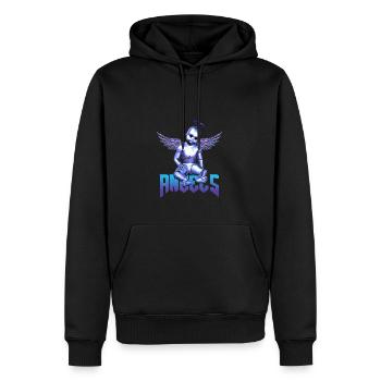 Angels Robot Baby Streetwear - Männer Premium Bio Hoodie - Schwarz - Vorne - Nico (187cm)