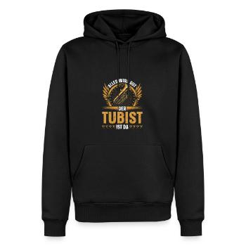 Tuba Alles Wird Gut, Lustiges Blasmusik Bass B - Männer Premium Bio Hoodie - Schwarz - Vorne - Nico (187cm)