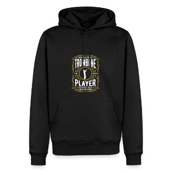 Worlds Finest Trombone Player, Funny Trombonist - Männer Premium Bio Hoodie - Schwarz - Vorne - Nico (187cm)