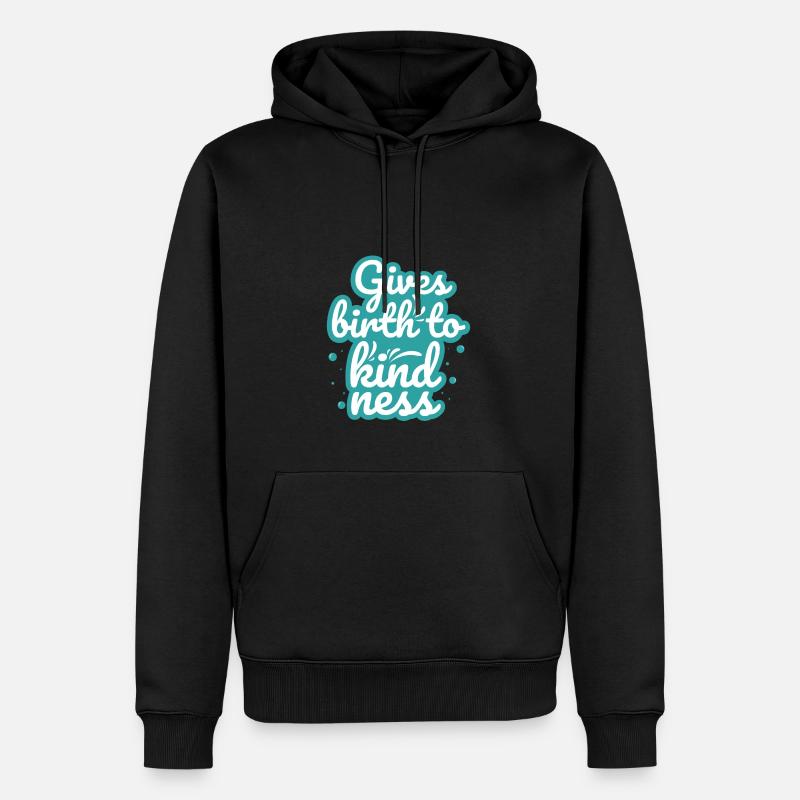 Gives Brith Kindness - Männer Premium Bio Hoodie - Schwarz