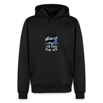 Wenn Sie die Kälte nicht ertragen können, bleiben Sie vom Eis fern - - Männer Premium Bio Hoodie - Schwarz - Vorne - Nico (187cm)