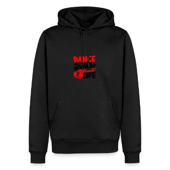Dance is the joy of movement and the heart of - Men’s Premium Organic Hoodie - black - Front - Nico (187cm)