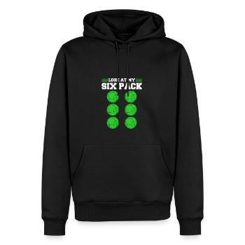 Look At My Bocce Ball Six Pack, Funny Bocci - Männer Premium Bio Hoodie - Schwarz - Vorne - Nico (187cm)