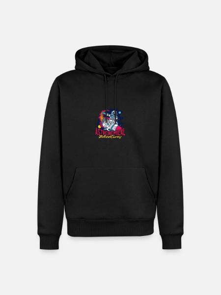Astronomiske eventyr - rummet - Herre Premium økologisk hoodie - sort