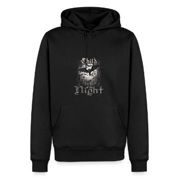 Child Of The Night, Gothic Subculture Emo Vampire - Männer Premium Bio Hoodie - Schwarz - Vorne - Nico (187cm)