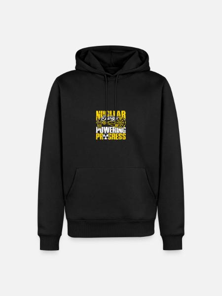 Energia jądrowa: napędzanie postępu - energia jądrowa - Herre Premium økologisk hoodie - sort
