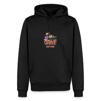 Kreuzfahrt, Wein und Essen - Kreuzfahrt - Männer Premium Bio Hoodie - Schwarz - Vorne - Nico (187cm)
