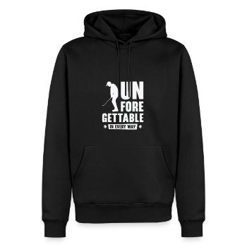 Golfspieler Golfplatz Golfer - Männer Premium Bio Hoodie - Schwarz - Vorne - Nico (187cm)
