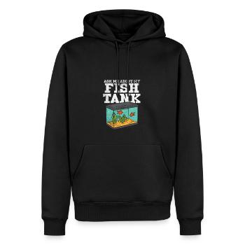 Ask Me About My Fish Tank - Männer Premium Bio Hoodie - Schwarz - Vorne - Nico (187cm)