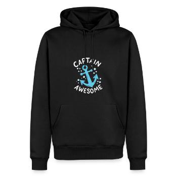 Kapitän Furchteinflößend - Männer Premium Bio Hoodie - Schwarz - Vorne - Nico (187cm)