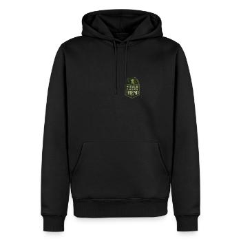 Cthulhu Fake Pocket, Cosmic Horror Cute Kawaii - Männer Premium Bio Hoodie - Schwarz - Vorne - Nico (187cm)