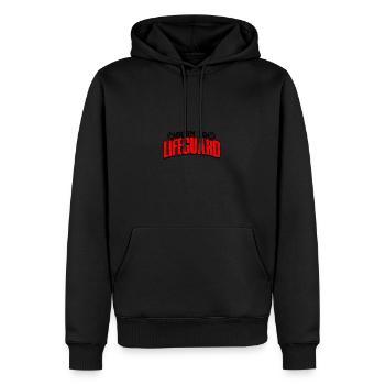 Born to Lifeguard - Rettungsschwimmer - Männer Premium Bio Hoodie - Schwarz - Vorne - Nico (187cm)