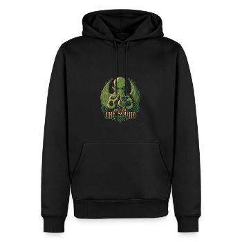 Cthulhu Release The Squid, Cosmic Horror Cthulhu - Männer Premium Bio Hoodie - Schwarz - Vorne - Nico (187cm)
