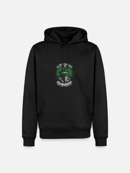 Cthulhu Ship Alert -risteilyt, kosminen kauhu Cthulhu - Premium luomulaatuinen miesten huppari - musta