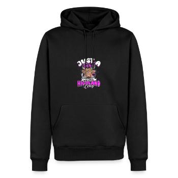 Nur ein Mädchen, das Hochlandkühe liebt - Nutztiere - Männer Premium Bio Hoodie - Schwarz - Vorne - Nico (187cm)