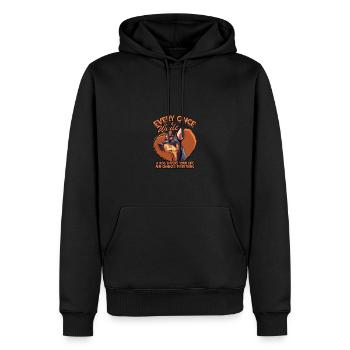 Hin und wieder tritt ein Hund in Ihr Leben - - Männer Premium Bio Hoodie - Schwarz - Vorne - Nico (187cm)