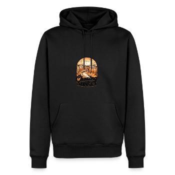 Chasing the Sunset - Canyon - Men’s Premium Organic Hoodie - black - Front - Nico (187cm)