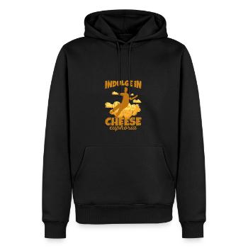 Gönnen Sie sich Käse-Euphorie - Cheese - Männer Premium Bio Hoodie - Schwarz - Vorne - Nico (187cm)