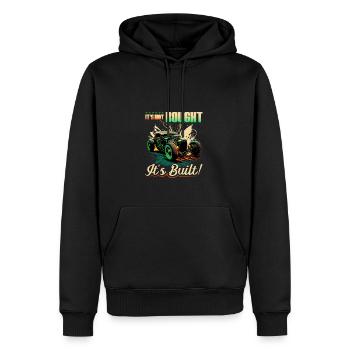 Hot Rod, ce n’est pas acheté son rat construit et muscle car - Sweat à capuche Premium bio Homme - noir - Devant - Nico (187cm)