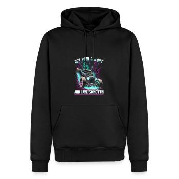 Hot Rod Sortez votre tige, Muscle Car Rat Rod - Sweat à capuche Premium bio Homme - noir - Devant - Nico (187cm)