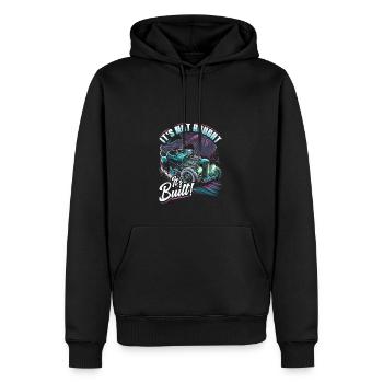 Hot Rod, ce n’est pas acheté son rat construit et muscle car - Sweat à capuche Premium bio Homme - noir - Devant - Nico (187cm)