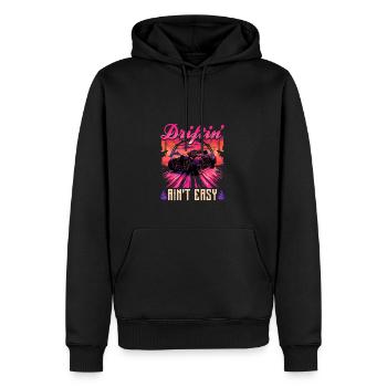 Citation Hot Rod Drift, Retro Muscle Car Womens Hot - Sweat à capuche Premium bio Homme - noir - Devant - Nico (187cm)