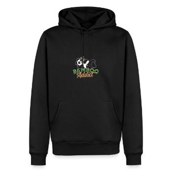 Bamboo Addict - Panda - Sweat à capuche Premium bio Homme - noir - Devant - Nico (187cm)