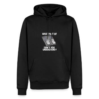 Audiologe Dj Musik Tontechniker - Männer Premium Bio Hoodie - Schwarz - Vorne - Nico (187cm)