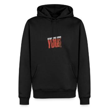 Meisterwerk der Natur: Du - Biologie - Männer Premium Bio Hoodie - Schwarz - Vorne - Nico (187cm)