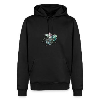 L’élégance en mouvement - Danse du ventre - Sweat à capuche Premium bio Homme - noir - Devant - Nico (187cm)