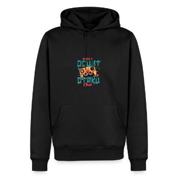 Im Zweifelsfall Otaku raus - Anime - Männer Premium Bio Hoodie - Schwarz - Vorne - Nico (187cm)