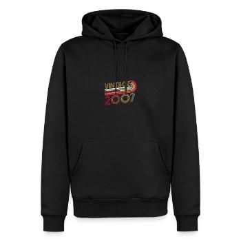 VINTAGE LIMITED EDITION 2007 - Vintage - Männer Premium Bio Hoodie - Schwarz - Vorne - Nico (187cm)