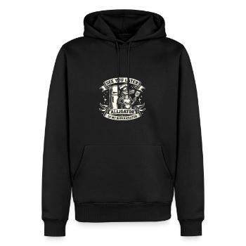 Alligator Hunter See You Later Alligator Funny - Männer Premium Bio Hoodie - Schwarz - Vorne - Nico (187cm)