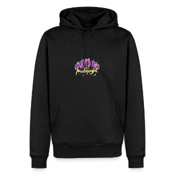 Countdown bis Mitternacht - Silvester - Männer Premium Bio Hoodie - Schwarz - Vorne - Nico (187cm)