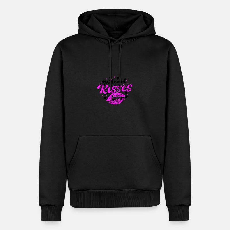 Mitternachtsküsse - Silvester - Männer Premium Bio Hoodie - undefined