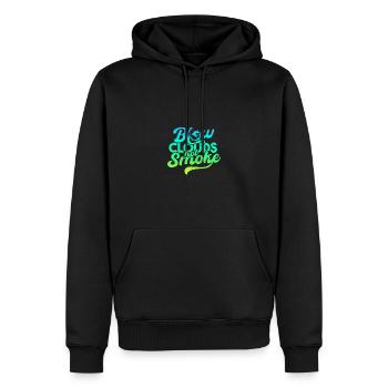 Blasen Sie Wolken, nicht Rauch - Rauch - Männer Premium Bio Hoodie - Schwarz - Vorne - Nico (187cm)