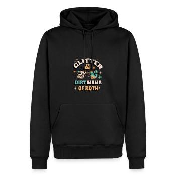 Chic Messy Mom Vibes - Men’s Premium Organic Hoodie - black - Front - Nico (187cm)