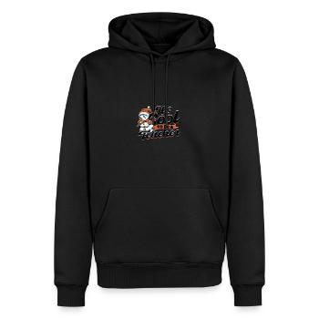 ES IST COOL, LEHRER ZU SEIN – Bildung - Männer Premium Bio Hoodie - Schwarz - Vorne - Nico (187cm)
