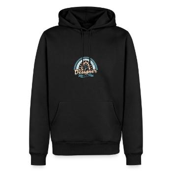 BEST DESIGNER EVER - Excellence - Men’s Premium Organic Hoodie - black - Front - Nico (187cm)