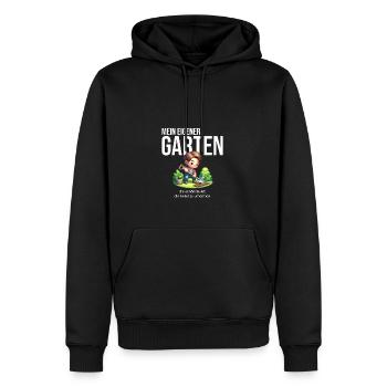 Natur in meinem Garten - Männer Premium Bio Hoodie - Schwarz - Vorne - Nico (187cm)