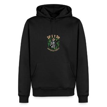 Wenn ich sterbe, gieße bitte meine Pflanzen - Gärtnern - Männer Premium Bio Hoodie - Schwarz - Vorne - Nico (187cm)