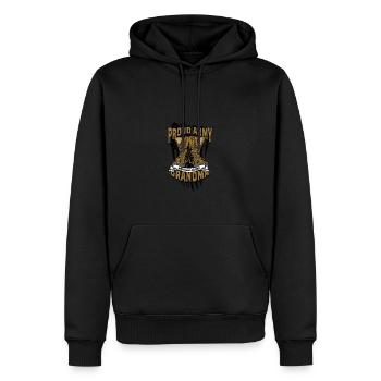 Fière grand-mère de la garde nationale de l’armée - Militaire - Sweat à capuche Premium bio Homme - noir - Devant - Nico (187cm)