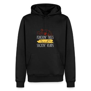Schwänze einklemmen und Köpfe lutschen - Männer Premium Bio Hoodie - Schwarz - Vorne - Nico (187cm)