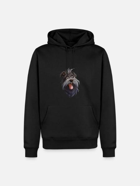 Skye Terrier | Cartoon Artwork - Men’s Premium Organic Hoodie - black